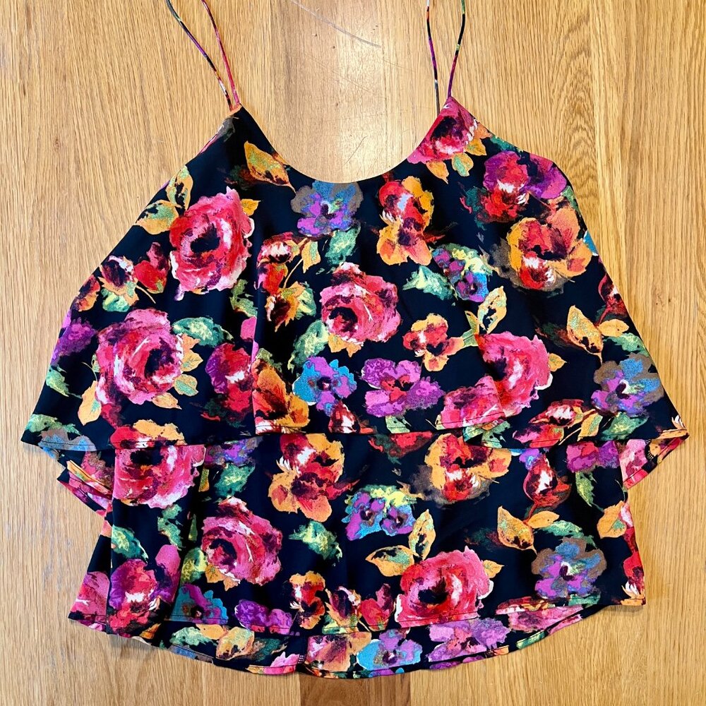Paper Crane Floral Layered Cami Top – Size M
